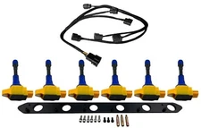 R35 Ignition Coil Conversion Bracket Coils Wire Harness for Skyline R34 RB25 NEO
