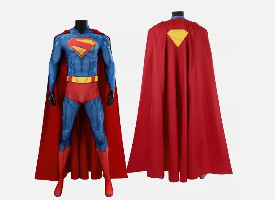 Superman: Legacy Jumpsuit Suit Superman Cosplay Costume Superhero Bodysuit Cloak
