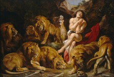 Peter Paul Rubens Daniel in the Lions' Den Giclee Fine Art Print on Canvas 48"