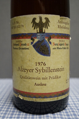 ワイン 1997 Pieroth Alzeyer Sybillenstein 1976 Alzeyer Sybillenstein Auslese Prädikat Ferdinand Pieroth