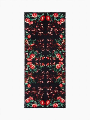 New Alexander McQueen Japanese Floral Scene Scarf | eBay