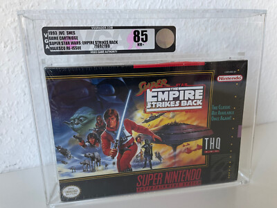 SUPER STAR WARS: THE EMPIRE STRIKES BACK - NINTENDO SNES - NEU - SEALED - VGA 85