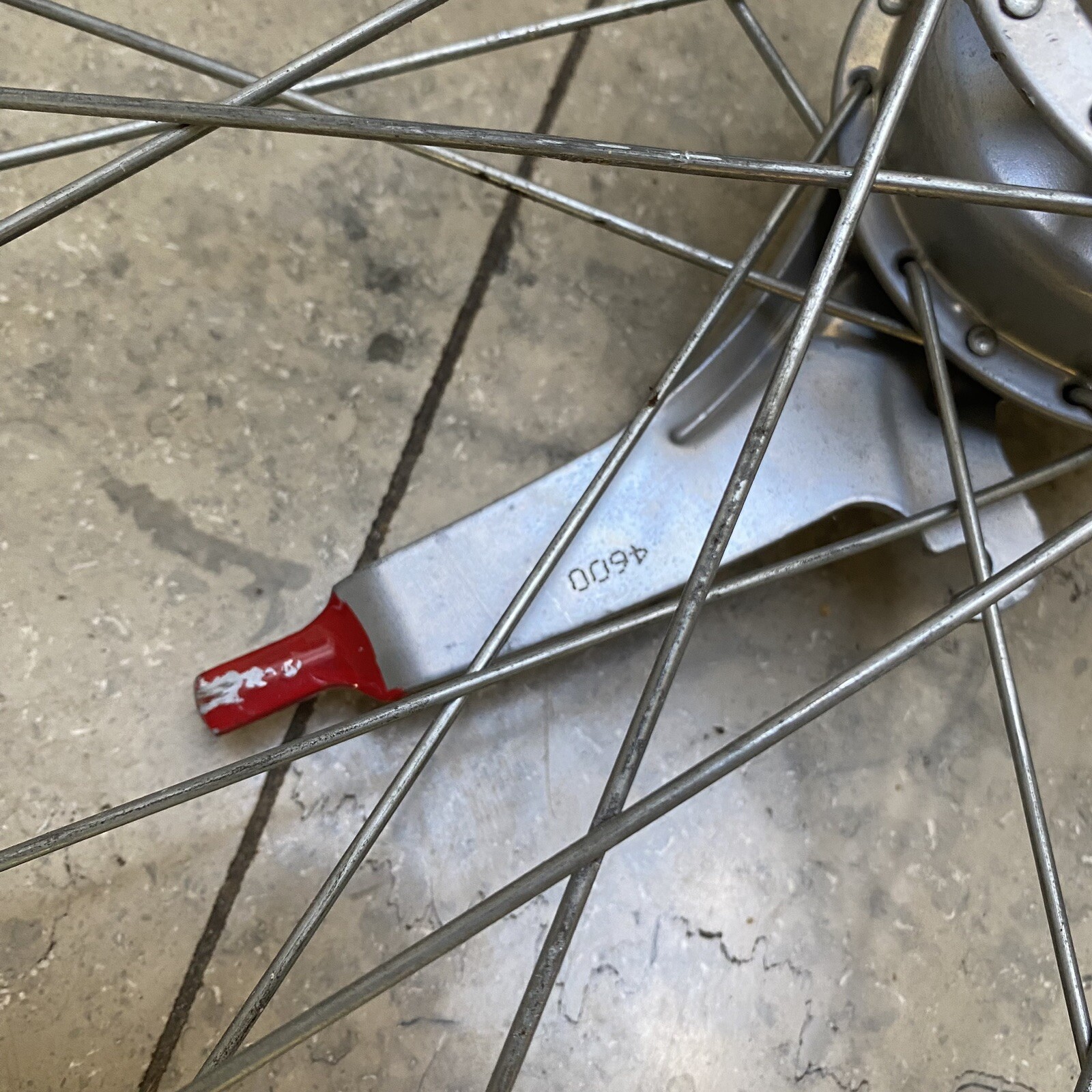 Vintage 36h 26 x 1 1/2 Wheelset Silver Hub Brake Internal Gears Tandem