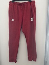 Adidas Joggers Red/White with Logo Size Large 0075