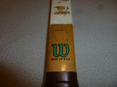 Vintage Wilson T2000 Jimmy Connors Steel Tennis Racket Strung Cover Retro