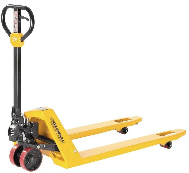 Pallet Jack 7,700 Lb, 27"x48", Heavy Duty, Double Wheel, 1 year