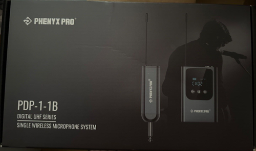 Phenyx Digital Pro Wireless Microphone System w/ Mini Receiver, Bodypack
