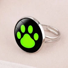 Kids Cool Cat Paw Cartoon Adjustable Ring (Size 6-7)