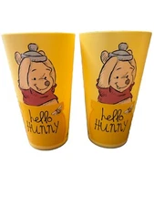 Disney Winnie the Pooh “Hello Hunny” Plastic 32 oz Cups~ Set of 2