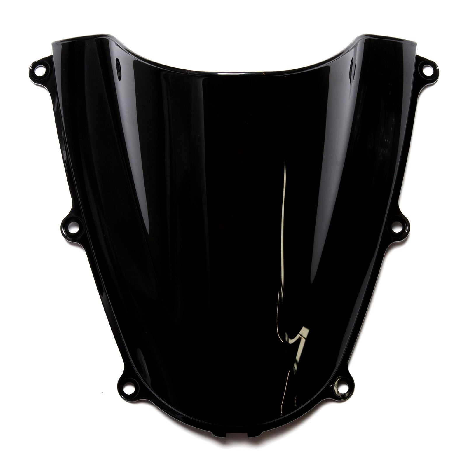 MPW Double Bubble Black Windshield Screen for Honda CBR 600 RR 05-06