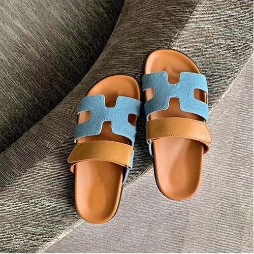 Damen Pantoletten Hausschuhe Flache Sandalen Slip on Strand Schuhe Sommerschuhe - Bild 13 von 21