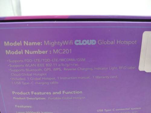 mighty wifi, mightywifi - global hotspot mc201 - Picture 3 of 6