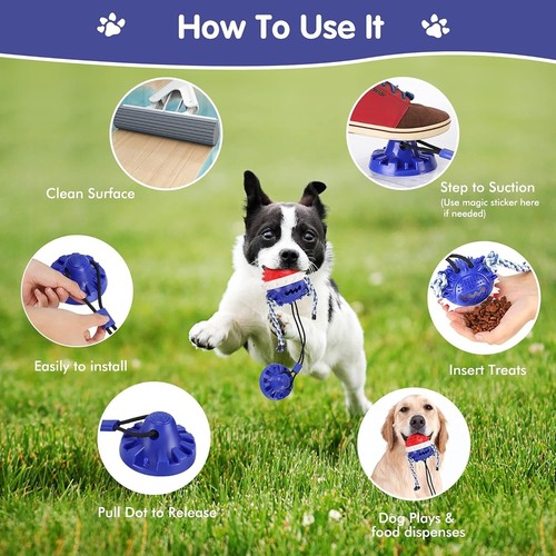 Suction Cup Dog Toys For Aggressive Chewers Interactive Dog Toys Tug Of War Toy - 第 4/11 張圖片