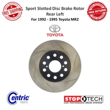 StopTech Sport Slotted Disc Brake Rotor Rear Left E-Coated For 92-95 Toyota MR2