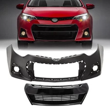 2014 2015 2016 Corolla S Bumper Cover Front Bumper Grille 2pc