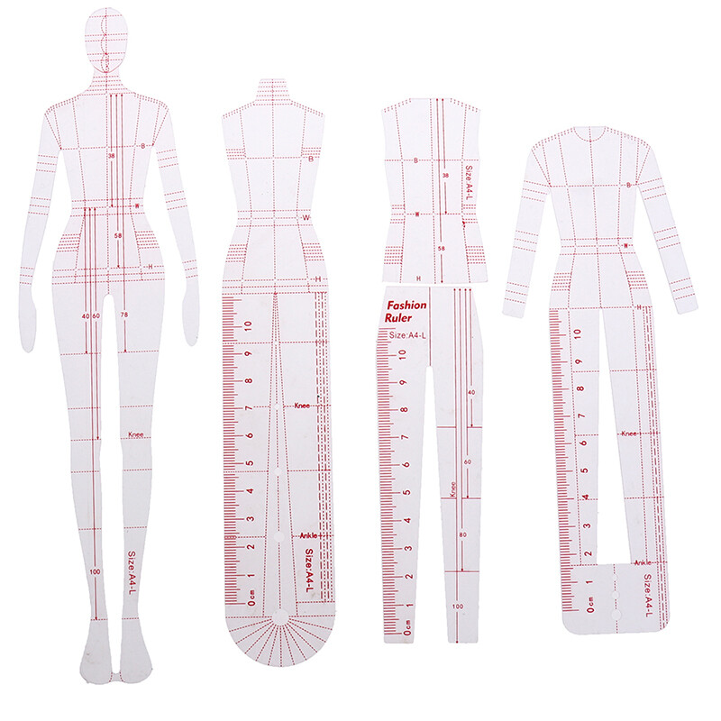 Human Template Fashion Ruler Fashion Woman Body Model Ruler For Clothes ...