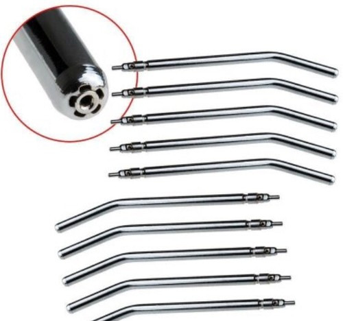 Dental Luft Wasser Sprühdüsen/Spitzen Dreifach 3-Wege Spritze Metalldüsen/Spitzen/Schlauch - Bild 7 von 14