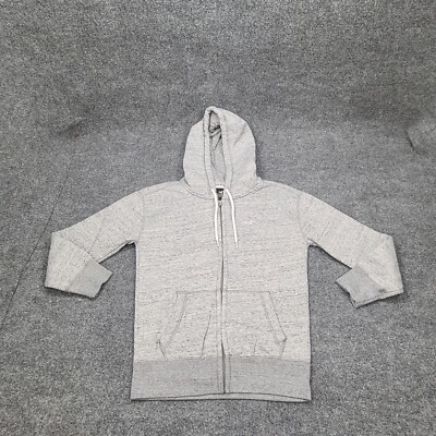 Hollister Sweatshirt Womens Extra Extra Small Gray White Zip Hoodie Sweater 1948