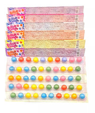 BUBBLEGUM BALL STRIPS (10 per strip) GUM BALLS SWEETS PARTY BAG FILLERS RETRO