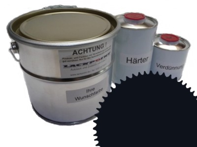 5 Liter Set 2K Autolack RAL 9011 Graphitschwarz Acryl Glänzend Lackpoint UNI !