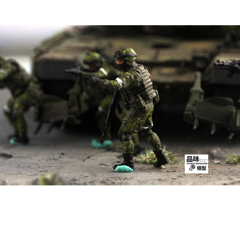Homemade 1/72 Russian Armored Combat Team 8-persons Model (without ...