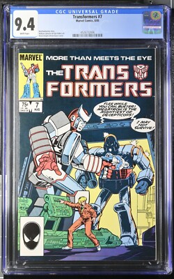 1985 MARVEL TRANSFORMERS #7 CGC 9.4  * NEW CASE GRADED ON JAN 2025 *
