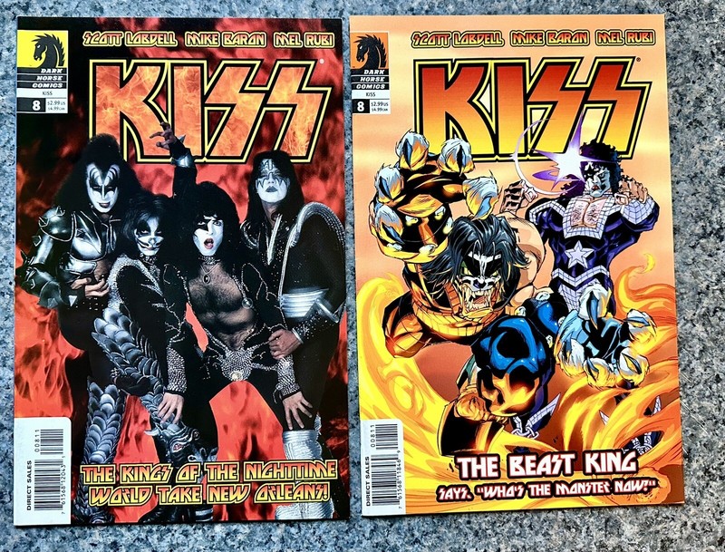 KISS #8 Dark Horse Comics. 2 Variant Covers 2002. NM Bagged & Boarded