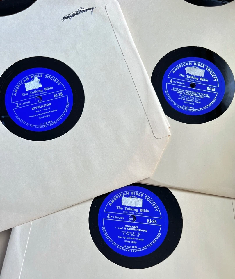 Alexander Scourby KJV Bible New Testament Vinyl 10" Records Set of 15 -READ- - Image 2 of 3