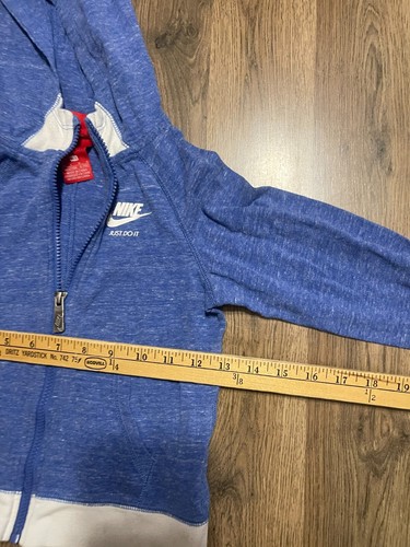 Nike Hoodie, Girl's Youth Size 6X/L, Blue, Full Zip, Logo - Picture 5 of 11