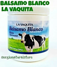 BALSAM White Ointment 8.46 oz. BALSAMO BLANCO La Vaquita (240 grs) Free Shipping