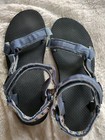 EUC Teva Original Universal Sandals Blue Geometric Hipster Vegan Women Size 10 — photo 1