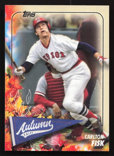 2024 Topps Update #AT-14 Carlton Fisk AUTUMN TALES Boston Red Sox