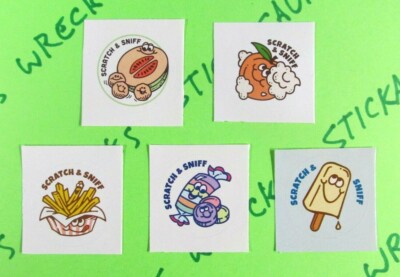 Everything Smells Retro 80's Sticker Mod Scratch & Sniff Snack Foods You Choose