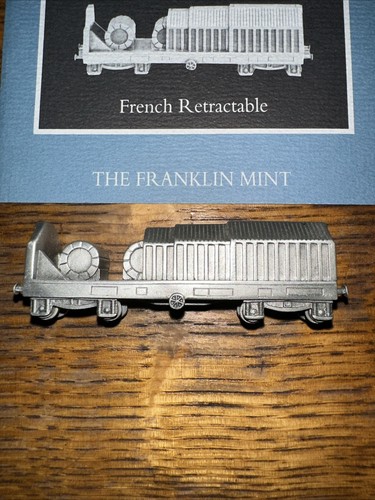 THE FRANKLIN MINT FRENCH RETRACTABLE PEWTER CAR - Picture 2 of 6