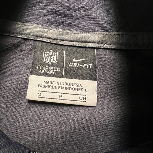 Nike Dri-Fit On FIeld Chicago Bears NFL Blu 1/4 Zip Pullover Calcio Uomo S - Foto 3 di 7