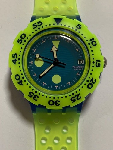 Swatch Scuba Bora Bora SDN400 1990 Nuovo mai usato - NEW Never used
