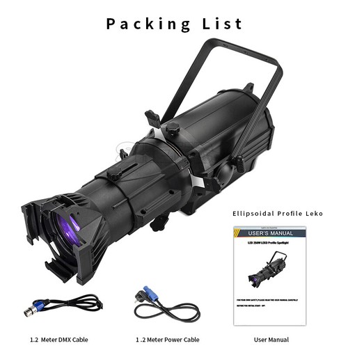 SHEHDS LED 250W Warm+Cool White Theater Focus/ LEKO Spot Light For Wedding Disco - Picture 27 of 69
