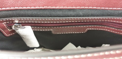CALVIN KLEIN HANDBAG LOCK BUCKET LIMITED EDITION STATEMENT SERIES LEATHER - Picture 6 of 7
