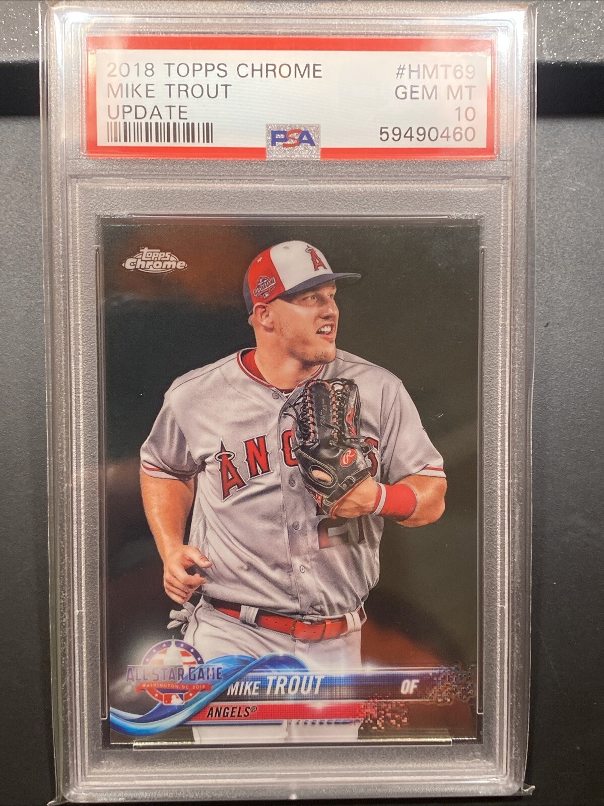 2018 Topps Chrome Update #HMT69 Mike Trout Update PSA 10 GEM MINT