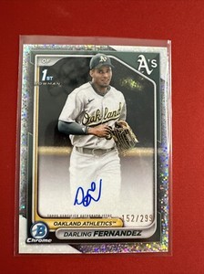 2024 Bowman Chrome Prospect Auto Speckle Refractor #CPADF Darling Fernandez /299