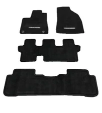 Genuine Toyota Highlander Black Carpet Floor Mats 8 Passenger 2nd Row Bench PT92