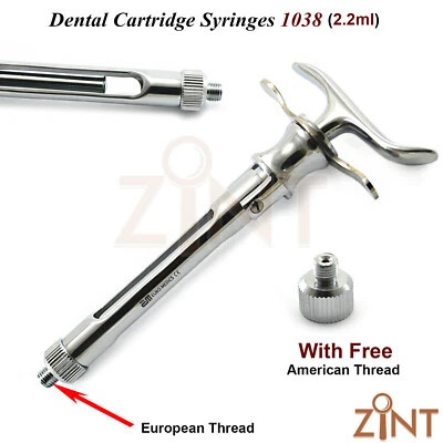 MEDENTRA UK Dental Self Aspirating Syringe 2.2 ml Anesthesia Tools Laboratory Instruments CE