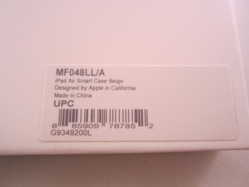 Brand New Authentic APPLE IPAD AIR SMART CASE BEIGE (MF048LL/A) - Picture 10 of 10