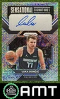 Luka Doncic 2022-23 Panini Prizm 5/25 Sensational Auto Prizms Mojo Dallas SS-LD