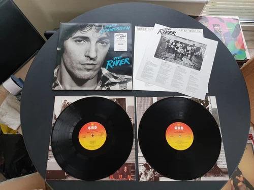 BRUCE SPRINGSTEEN  - THE RIVER 1980 UK PRESS 2 X 12" VINYL RECORD LP EX/EX