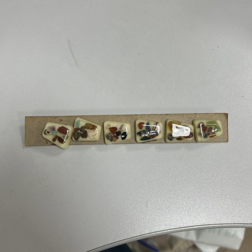 Handmade Buttons Mixed Bundle Resin Rounded Rectangular Mechanical Stones 2 - Picture 4 of 17