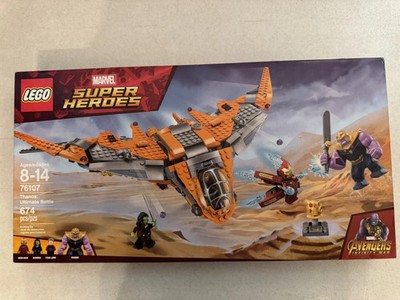 LEGO 76107 Marvel Super Heroes Thanos: Ultimate Battle NEW SEALED RETIRED