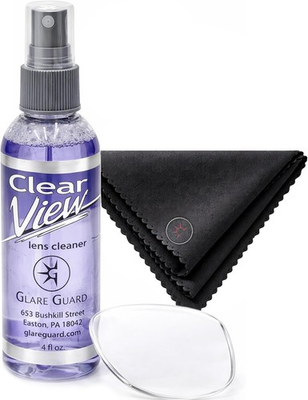 #ad Glare Guard Clear View Lens Cleaner with Microfiber Cloth Anti Streak $25.18