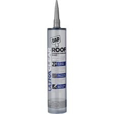DAP 18395 10.1oz ULTRA CLEAR ROOF Waterproof Rubberized Sealant-12PK