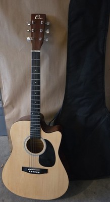Eleca DAG5CN Dreadnought Acoustic Guitar Spruce 6 String w/ Gig Bag